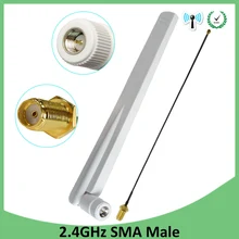 10 шт. 2,4 ГГц антенна 8dBi SMA разъем wifi антенна 2,4 ГГц antena+ IPX к RP-SMA мужской отрезок провода расширения кабель