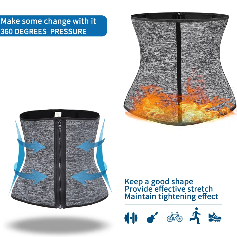 Men Waist Trainer Slimming Body Shaper Modeling Belt Weight Loss Shapewear Belly Shapers Sweat Trimmer Belt Reducing Slim Girdle