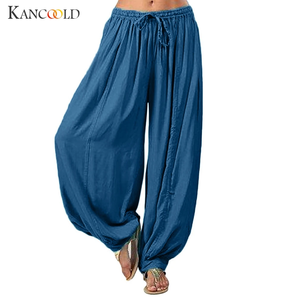 Kancoold Pantalones Mujer De Talla Grande Color Solido Casual
