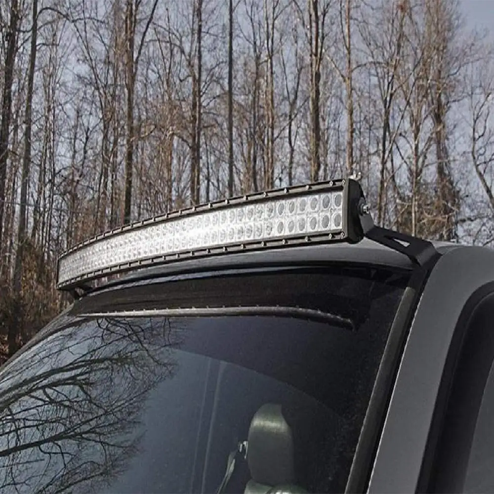 Для GMC Sierra/Chevy Silverado 1999-2006 50 дюймов изогнутый СВЕТОДИОДНЫЙ кронштейн для фар крепления держатель аксессуары