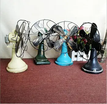 

2018 Retro American Fan Model Creative Hand Crafts Resin Fan For Home Living Room Decoration Students Gift