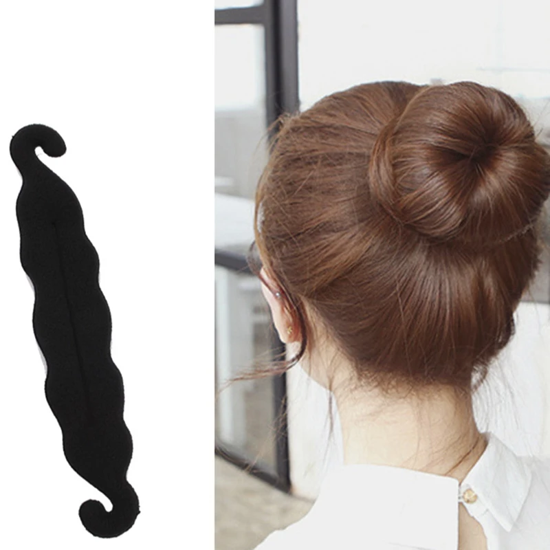 

1 pcs Women Magic Foam Sponges Styling Hair Clip Device Donut Quick Messy Bun Maker Updo Hairs Clips Tools Hair Accessories