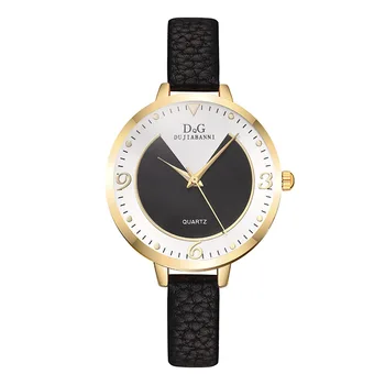 

Hot Sell Fashion Woman Creativity Quartz Watches PU Leather Strap Fan-shaped Personality Wristwatch Reloj Mujer WM1058