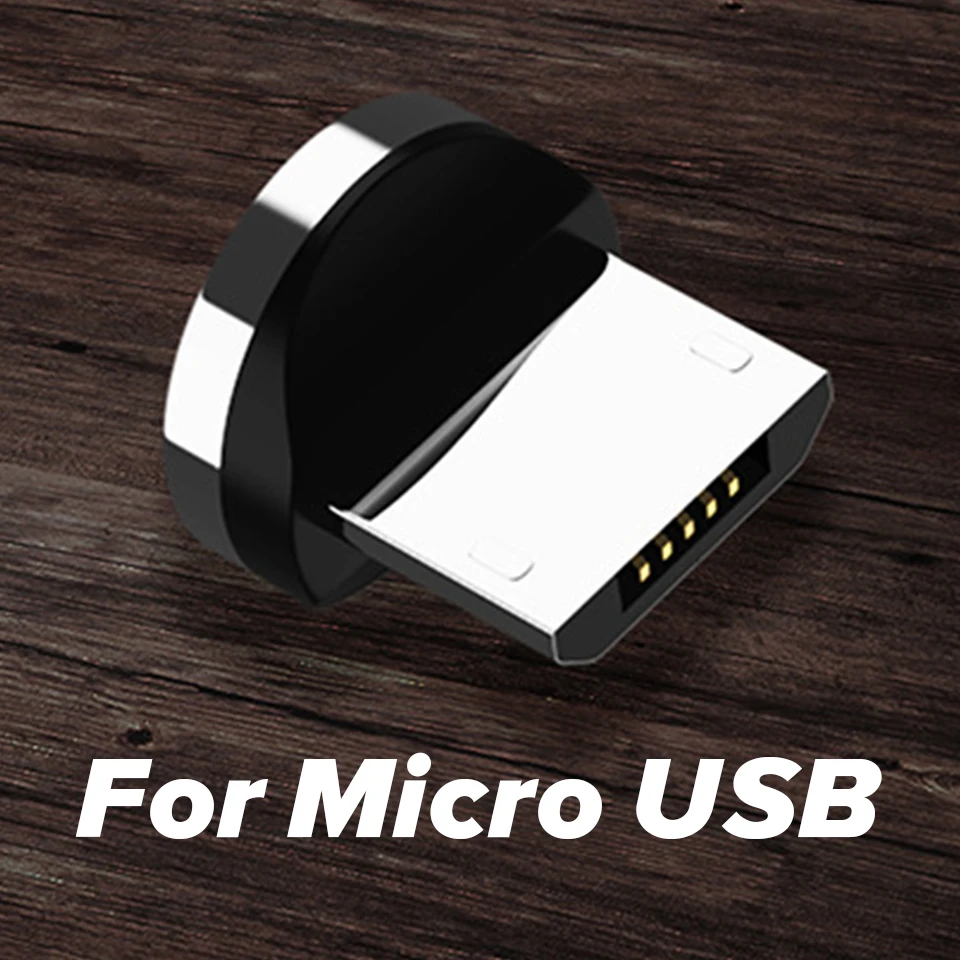 Micro Plug Only Магнитный кабель Venroii 3A, микро USB, быстрая зарядка, Тип C, магнитное зарядное устройство для телефона, usb type-C, для samsung S8, S10, Xiaomi, huawei, Honor - Цвет: Micro Plug Only