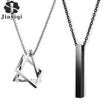 2020 Hot Fashion Geometric Men Pendant Necklace Classic 316L Stainless Steel Chain Necklace