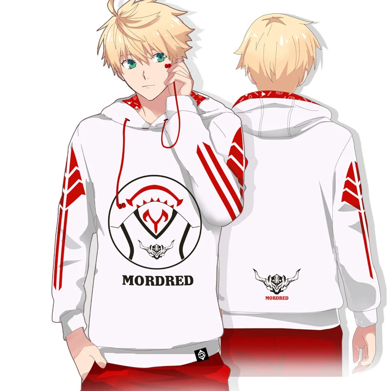 Аниме Fate/Apocrypha Mordred Косплей Костюм с капюшоном и наушниками, Толстовка для пар, осенне-зимняя куртка, свитер, пальто