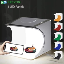 Tabletop Shooting Led Portable Photography Mini Tents Box Studio for Camera Photo Softbox 1 LED Light