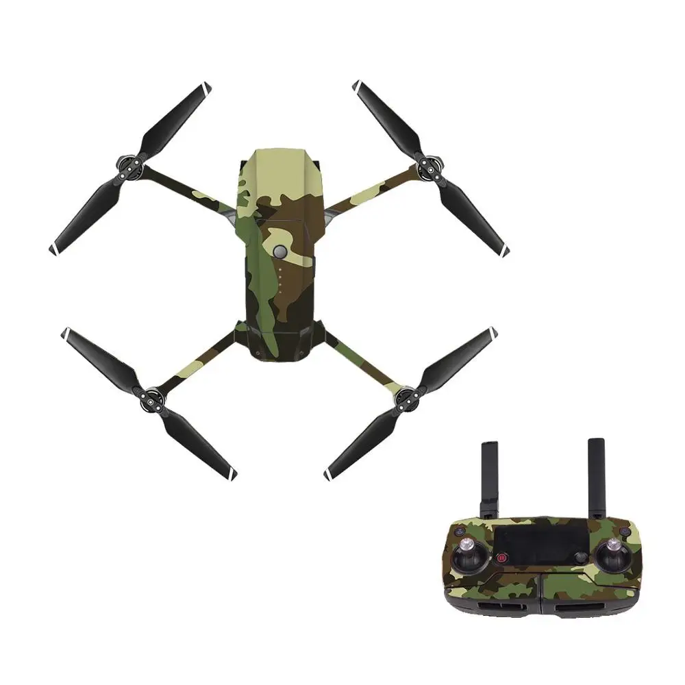 Камуфляжная Водонепроницаемая наклейка из ПВХ защитная пленка для DJI Mavic Pro Drone Body Arm пульт дистанционного управления Запасные части скины