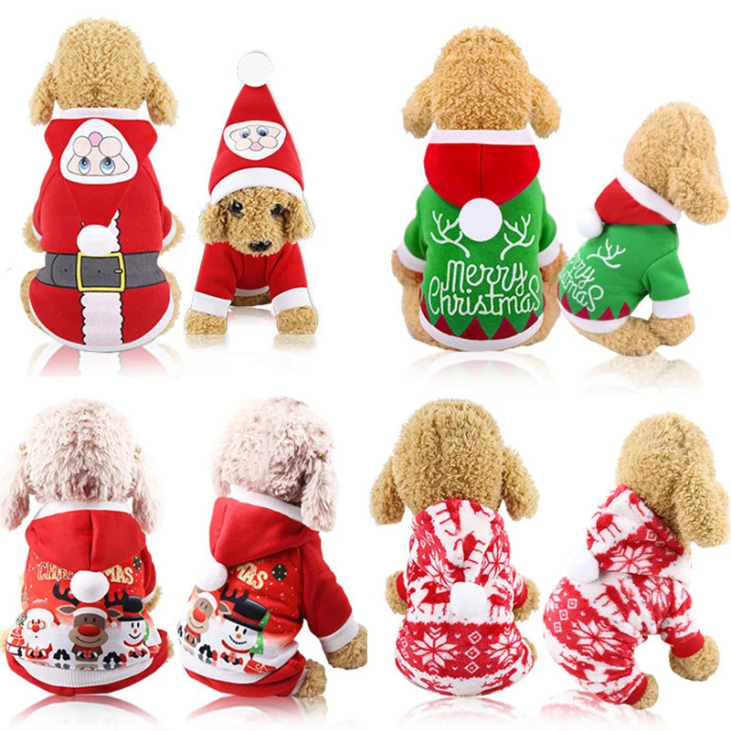 Рождественская зимняя одежда для собак, комбинезон для собак, пижама, хлопковое пальто для собак, куртка для щенков, Одежда для питомцев, костюм для собак, Ropa Perro