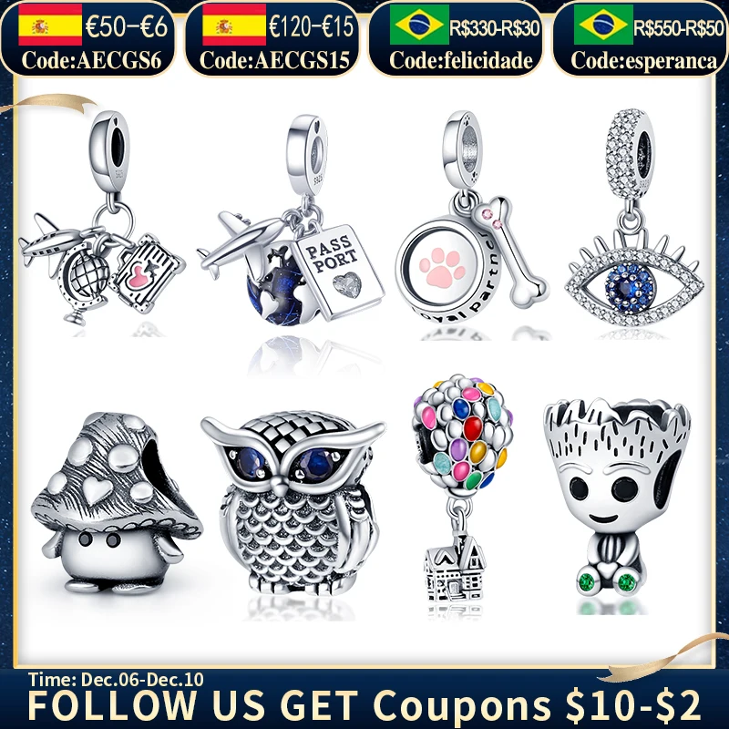 925 оригинальные женские подвески plata из серебра пробы для браслета pandora |