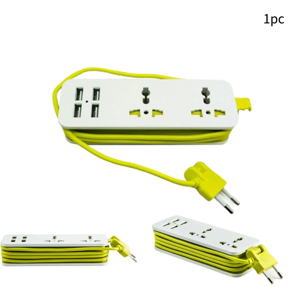 4 USB быстрая зарядка практичная проводка для путешествий многофункциональная вилка для дома удлинительная розетка ряд офисный блок питания аксессуары