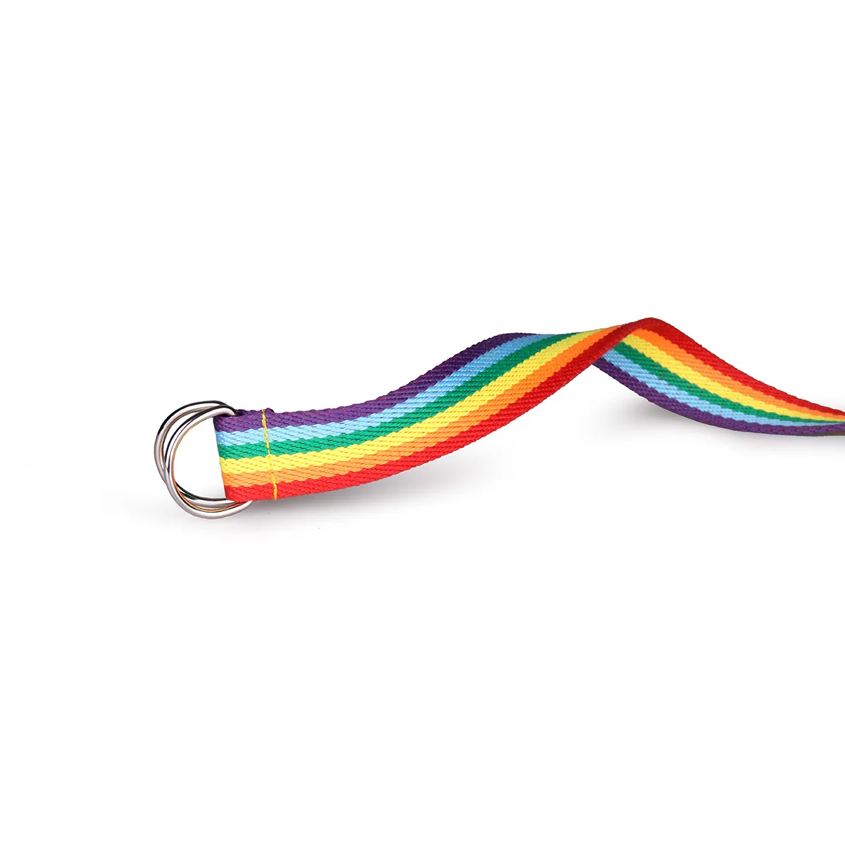 Ремень брезентовый декоративный унисекс с пряжкой D типа повседневный радужной