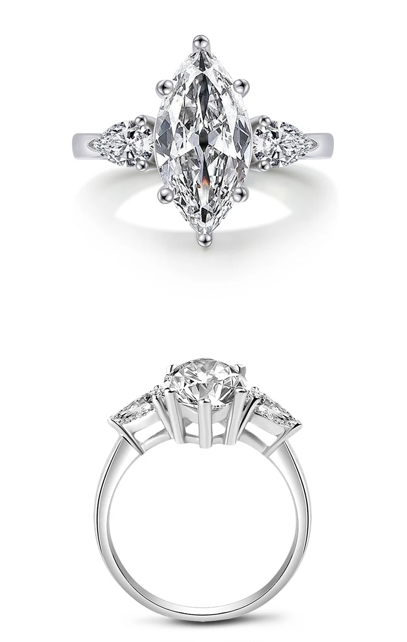 Moissanite ring detail