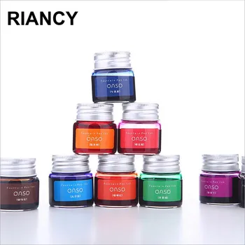 1pc 7ml/20ml Authentic Pure colorful ink without fountain pen ink pen nib ncomics refill Penna stilografica carbon pimio 03826