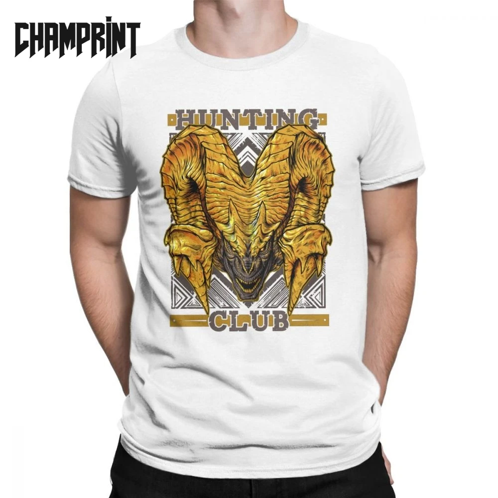 

Men Monster Hunter World Hunting Club Kulve Taroth T Shirt Cotton Clothes Novelty Short Sleeve Tees Gift Idea T-Shirt Plus Size