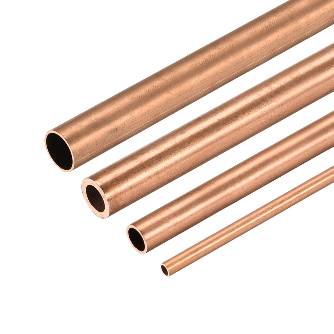 uxcell Copper Round Tube 6mm OD 1mm Wall Thickness 300mm Long Hollow Straight Pipe Tubing 2 Pcs 
