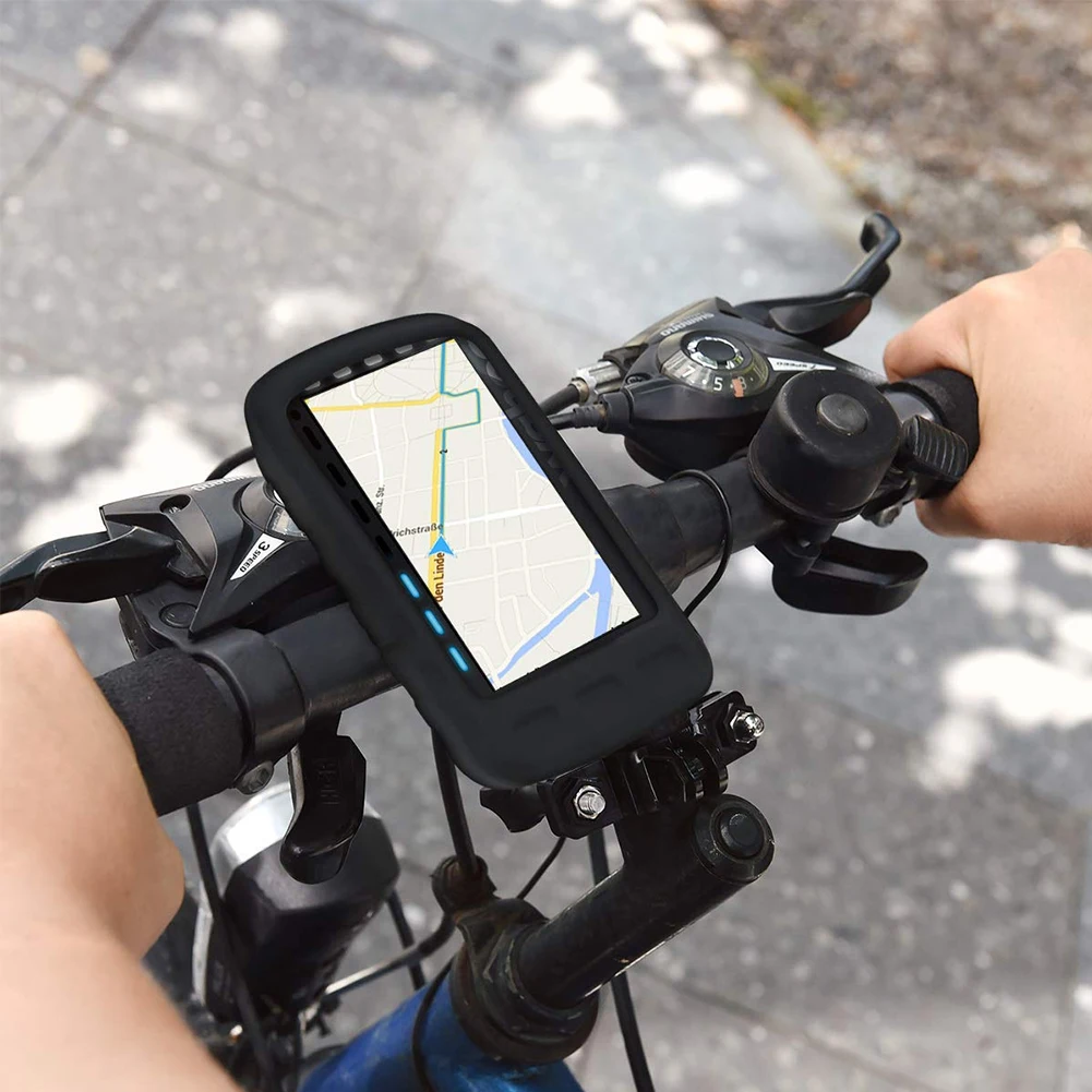 Силиконовый нескользящий мягкий чехол для GPS велосипеда защитный WAHOOELEMNT ROAM метод