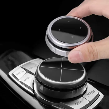 

Original Car Multimedia Buttons Cover iDrive Stickers for BMW 1 2 3 5 7 Series X1 X3 F25 X5 F15 X6 16 F30 F10 F07 E90 F11 M logo