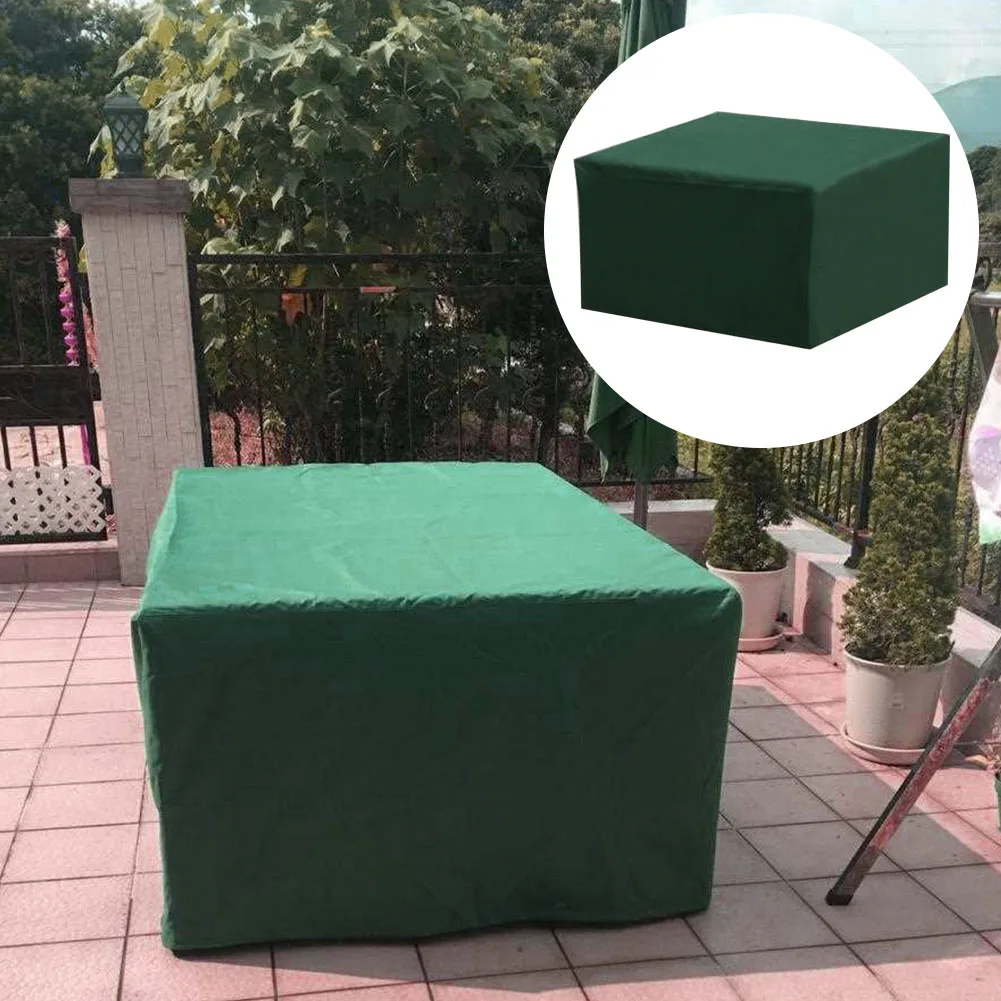 Chair Furniture Cover With Drawstring Oxford Cloth Windproof Snowproof Protective Anti-UV Outdoor Garden Dustproof Table Square