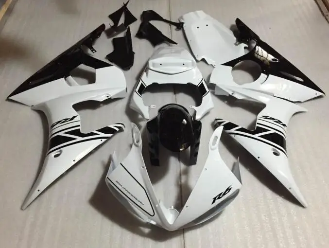 3 бесплатные подарки ABS обтекатель двигателя комплект подходит для YAMAHA YZF-R6 2003 2004 2005 R6 03 04 05 Полный обтекатели на заказ черный белый FR