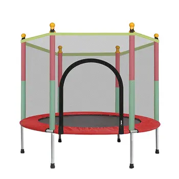 

Home Indoor Adult Children Trampoline with Protection Net 140cm Jumping Bed Outdoor Trampolines Exercise Bed Fitness Equipment