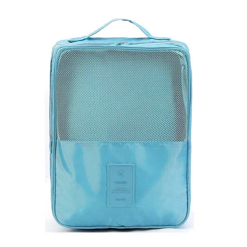 Удобная обувь, сумка для хранения, водонепроницаемая сумка для путешествий, Коробка Для Хранения Туалетных принадлежностей, сумка для хранения, отделочная Сумка-тоут - Цвет: Небесно-голубой