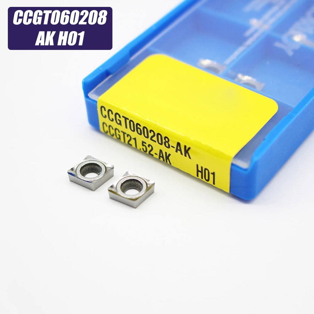 20 шт. CCGT060208 AK H01 CCGT0 60208 алюминиевый резак лезвие вставка для режущего инструмента
