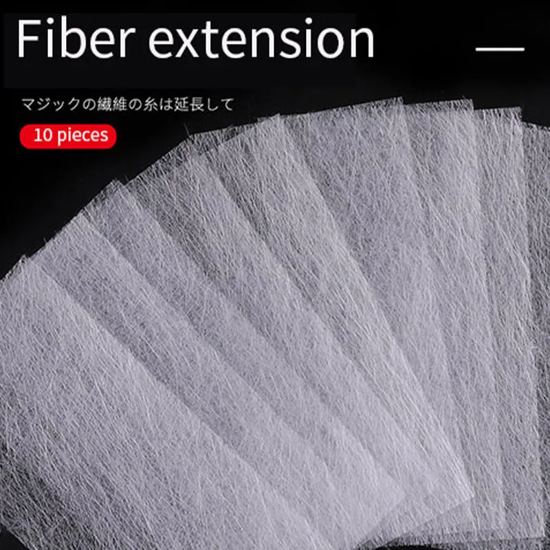 

10pcs Sheets Nail Lengthening Fiberglass Quick Tool Simplicity Practical Easy To Operate For Nail Extension Form 15.4X8cm