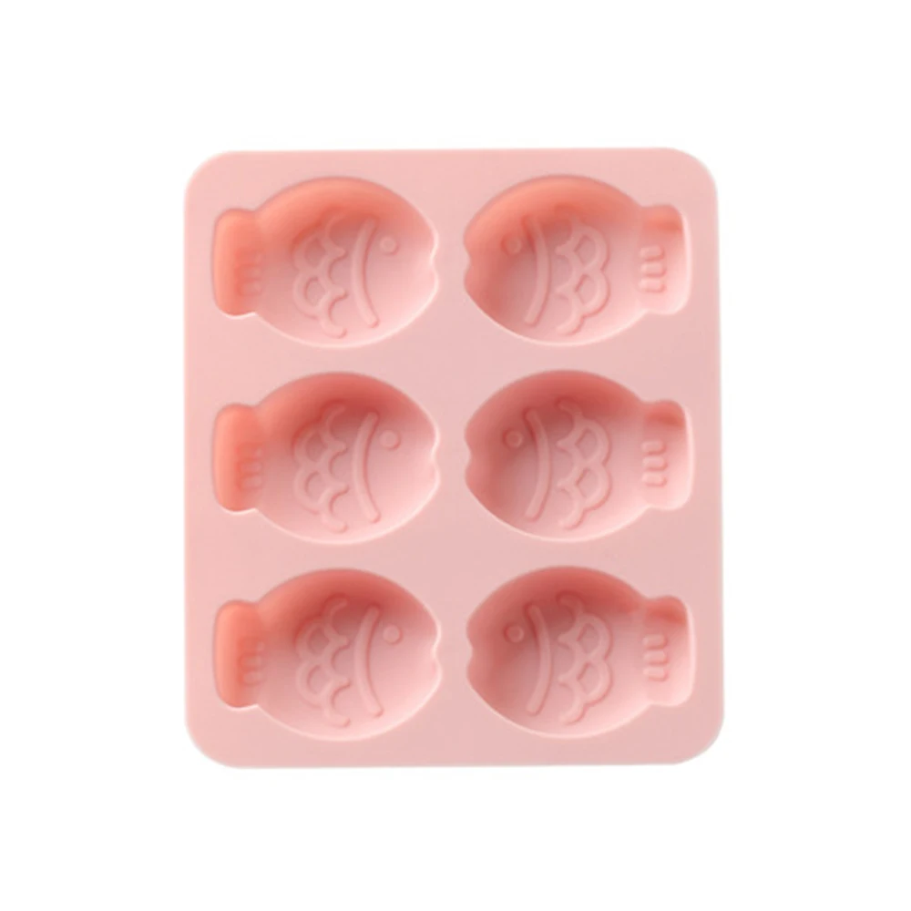 HM2471 6 holes Cute Fish Shape Silicone Cake Mold Chocolate Cake Fondant Clay Mold Kitchen Cooking Decoration Cake Mould Tools#05 - Цвет: HM2471