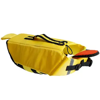 

Practical Pet Life Jacket Adorable Dog Bathing Suit Fashion Pet Swimming Clothes Waterproof Dog Life Vest (Yellow Duck)