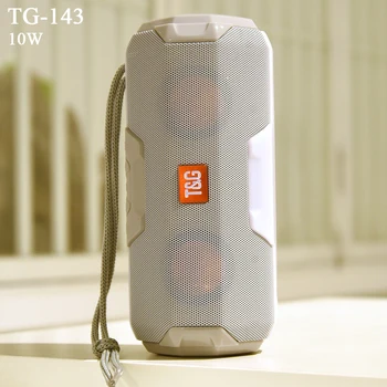 

Wireless Speaker TG143 FM Radio Column Loudspeaker Outdoor Waterproof Soundbar TF Card Double Bass Portable Bluetooth Speaker
