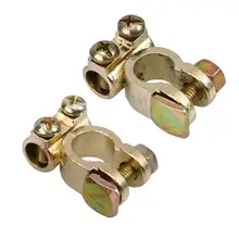 2 шт. положительный + отрицательный автомобильный Клеммный Зажим из сплава для аккумулятора 2 шт. положительный + отрицательный автомобильный Клеммный Зажим из сплава для аккумулятора