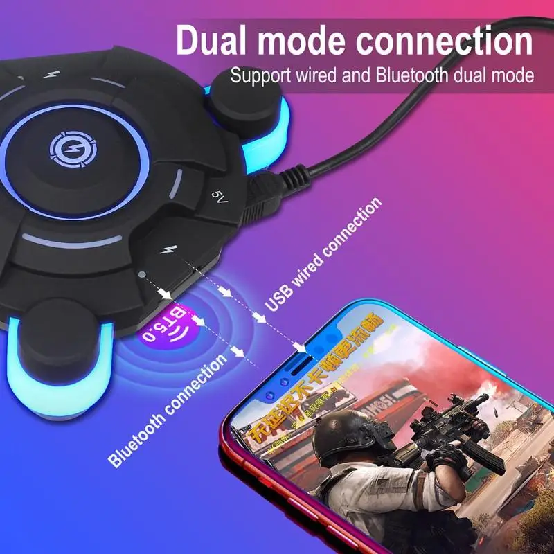 PUBG мобильный конвертер геймпада Bluetooth 5,0 видеоигры USB адаптер клавиатура мышь контроллер для Android iOS