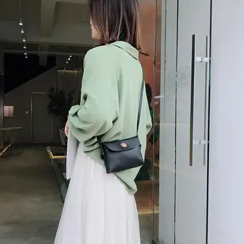 

Flower Fashion Women PU Leather Shoulder Bag Simple Crossbody Phone Pack