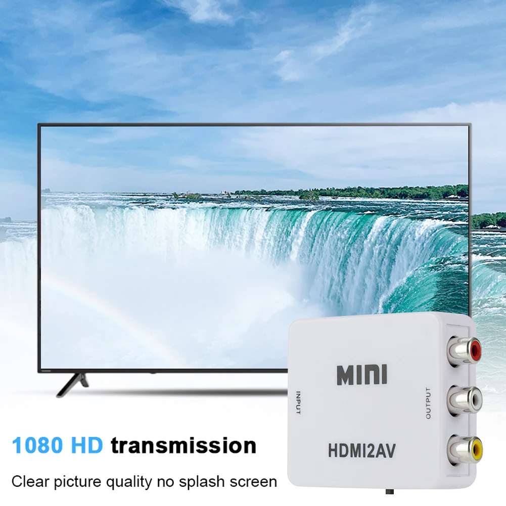 HDMI в AV конвертер адаптер поддерживает NTSC PAL для PS3 DVD плеера компьютера| |