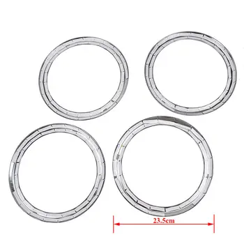 

4pcs Speaker Cover Trim Car Auto Stereo Bezel For Jeep Compass 2008-2014 Set