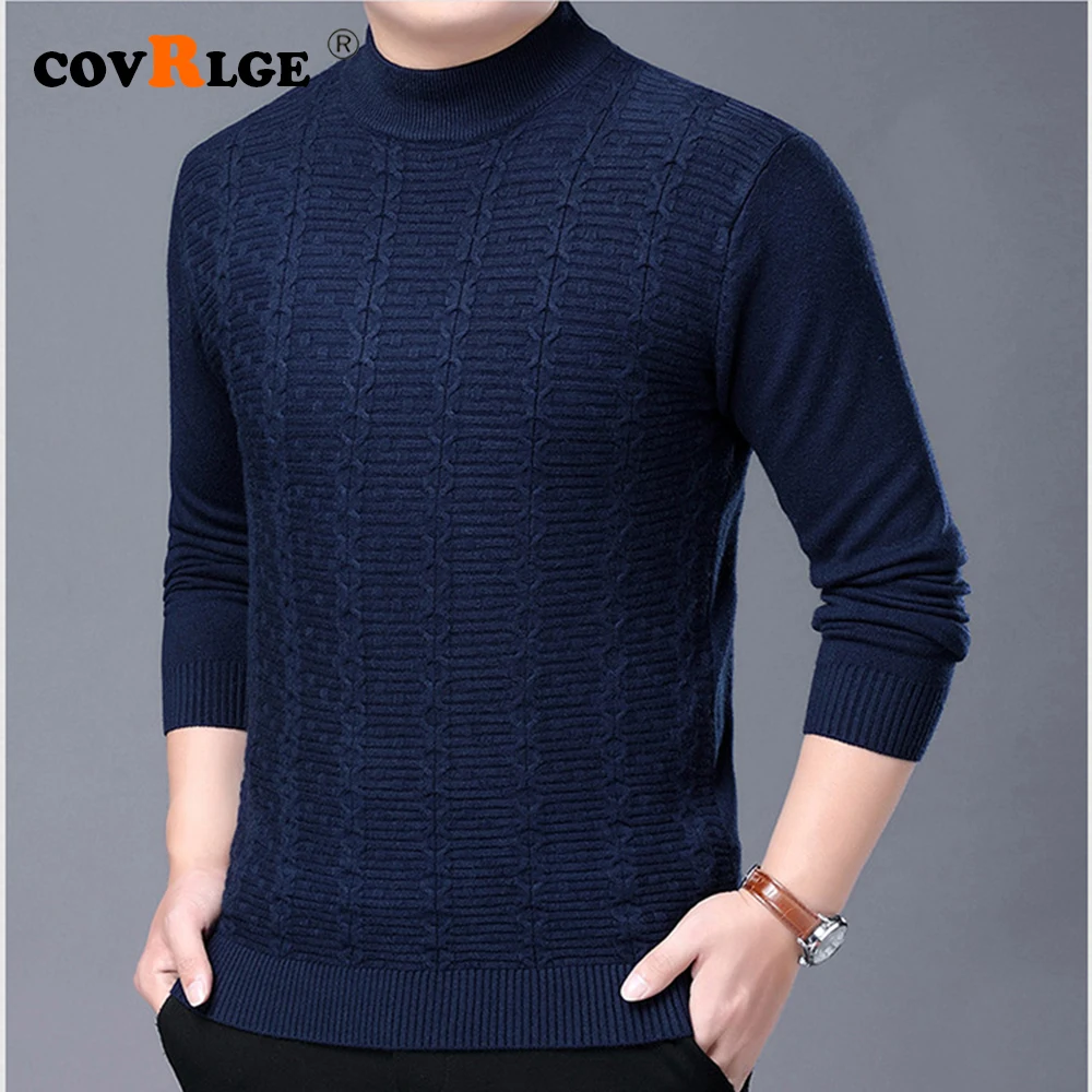 Turtleneck Men Sweater Christmas Male Sweater Winter Pullover Turtle Neck Men Jumper Brand White Mens Knitwear Pull Homme MZM068