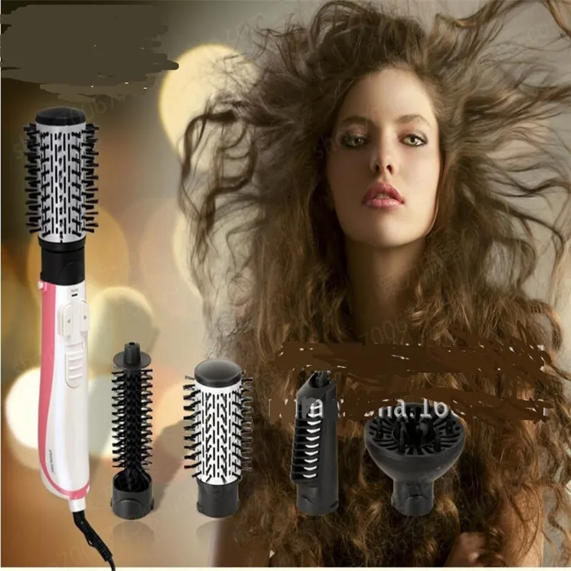 Выпрямитель для волос гребень вращающийся Фен-щетка роторная выдувная воздушная щетка фен ионная Плойка для завивки волос для укладки волос