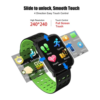 

SMART BLUETOOTH WATCHES FITNESS BRACELET TOUCH SCREEN LCD PEDOMETER MESSAGE HEART RATE TIME SLEEP SNAP SMART WRISTBAND SPORTS