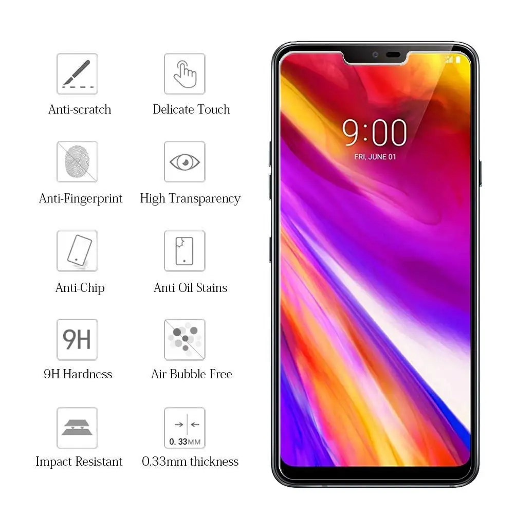 2.5D Full Cover Tempered Glass For LG V50 G7 PLUS Power Screen Protector G8 G8S ThinQ/LG Alpha Protective Film | Мобильные телефоны