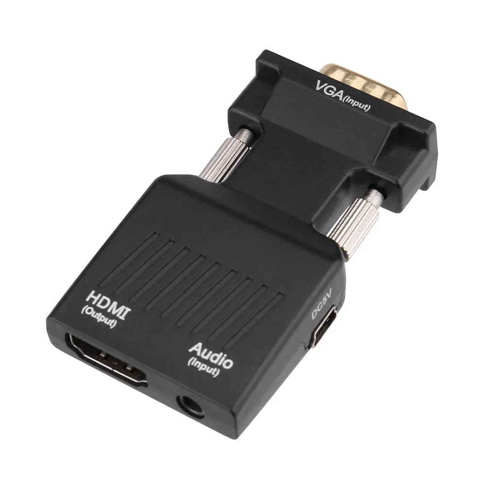 VGA в HDMI адаптер VGA в HDMI видео аудио конвертер с USB 3,5 мм аудио кабель адаптер для портативного компьютера ноутбук концентратор# E30