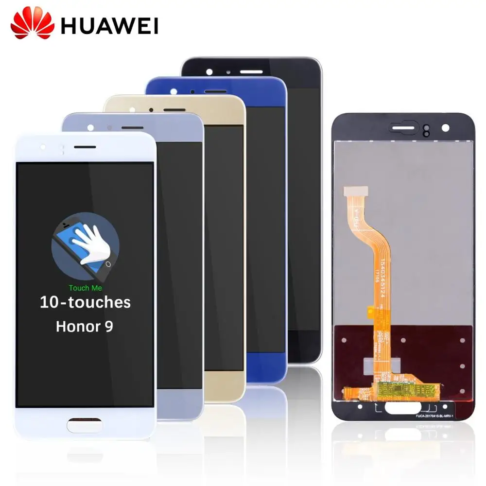 Цена Дисплей для huawei Honor 9 STF L09 STF AL10 STF AL00 ЖК дисплей с сенсорной панелью с рамкой Digitizer assembly Honor 9 ЖК дисплей Дисплей