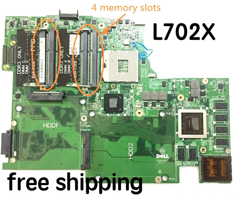 CN 0TXP27 TXP27 для DELL XPS 17 L702X Материнская плата ноутбука DAGM7CMBAE1 материнская 100%