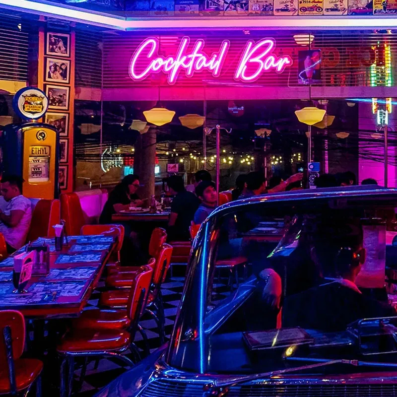 

Неоновая вывессветильник на заказ, светодиодный неоновый знак для коктейлей и баров, свадебная неоновая вывеска, декор для комнаты, индивидуальный неоновый знак для бара