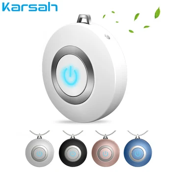 

USB Portable Personal Mini Air Necklace Negative Ion Air Freshener Wearable No Radiation Low Noise for Adult Air Purifier