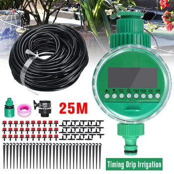 

DIY Timer Irrigation Kit Garden Watering System Patio Water Mister Air Misting Cooling Micro Drip Irrigation System Sprinkler