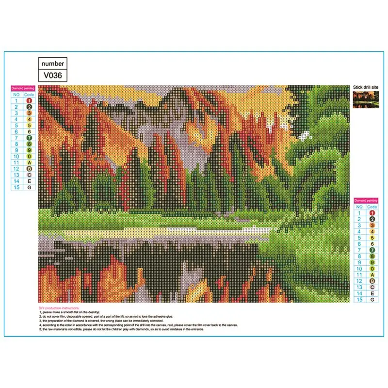 Пейзаж 5D DIY Специальная алмазная живопись сверло для вышивки рукоделие Набор для вышивки крестом домашний декор Q6PE