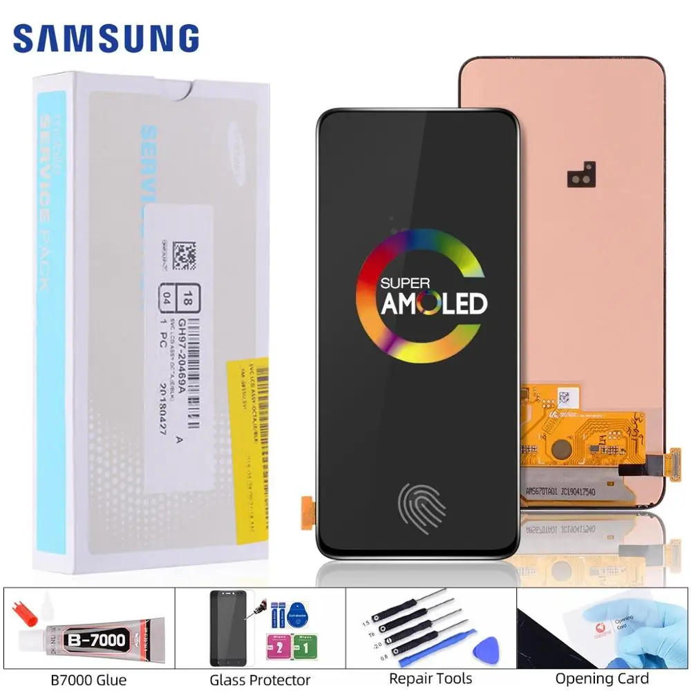 

AMOLED LCD for Samsung Galaxy A80 LCD Touch Screen Digitizer Assembly LCD for Galaxy A90 A805 SM-A805F / DS A905F SM-A90