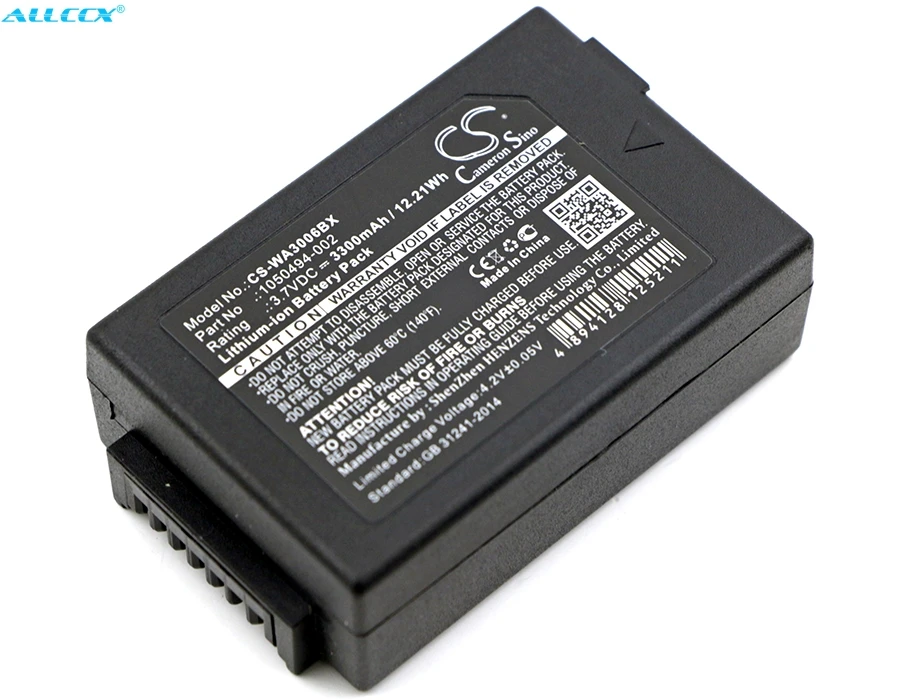 Аккумулятор Cameron Sino 3300mAh для Psion/TEKLOGIX 7525, 7525C, 7527, G1, G2, G3, WA3006, WA3010, WorkAbout Pro C, Zebra Pro 4, Pro G4