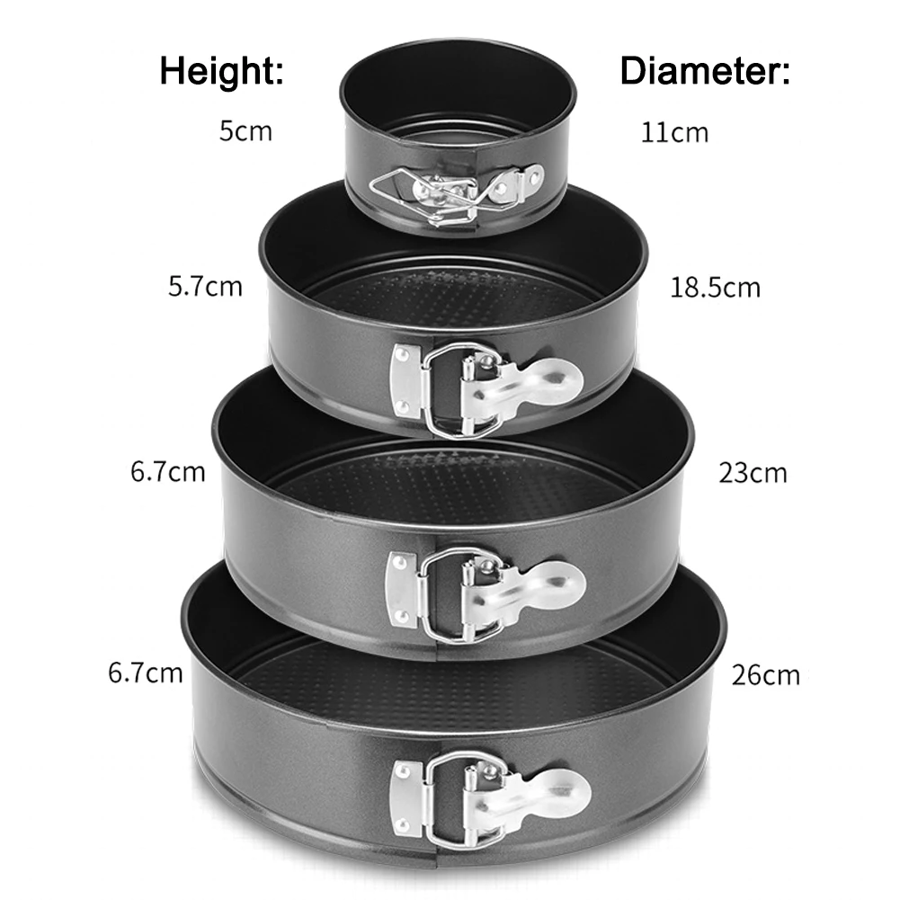 4/7/9/10 inch cake pan bottom springform removable bottom birthday cake baking pan DIY cake pan